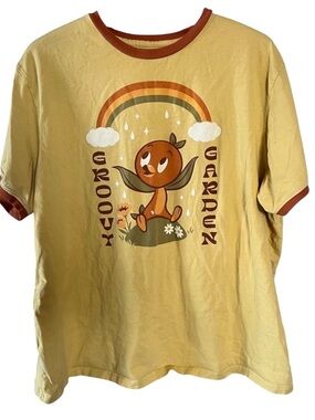 Disney Flower & Garden 2023 Orange Bird Groovy Garden Size XXL S/S T-Shirt